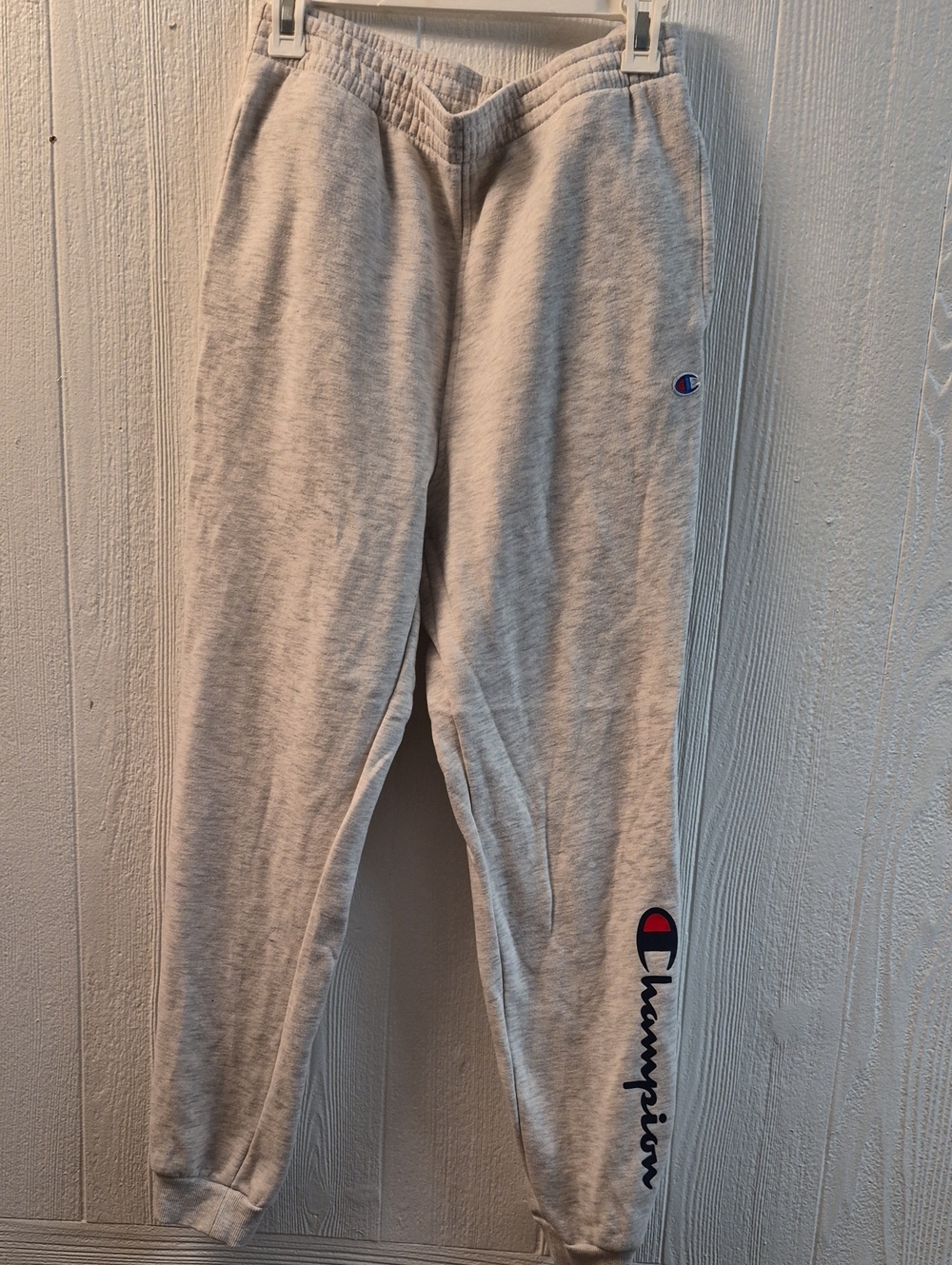 Champion Youth Light Gray Logo Joggers